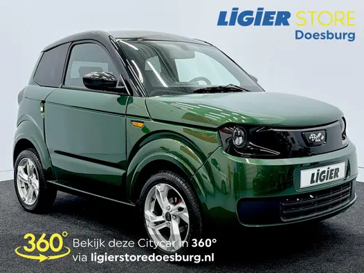 Ligier Myli E-PIC 12 KWH Apple Car Play - Nordic Pack Electric Green citycar met slimme tech en comfort!