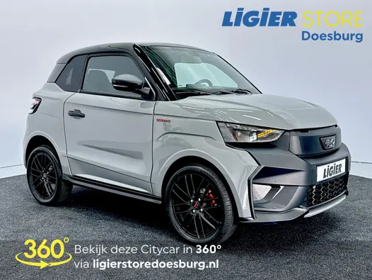 Ligier JS50 Ultimate Asfalt Grijs (12 kWh) stil, slim en verrassend compleet rijden!