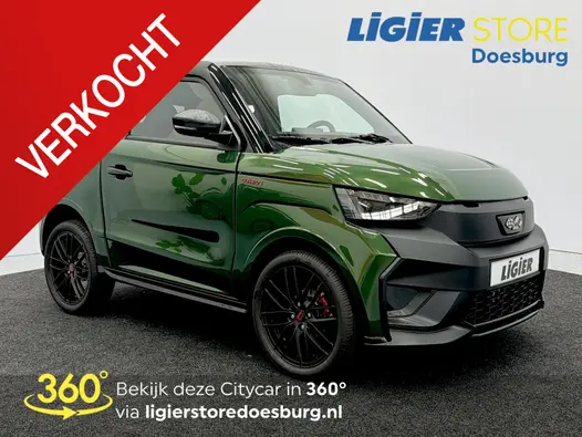 Ligier JS50 Ultimate Black Line stoere diesel-citycar met complete uitrusting!